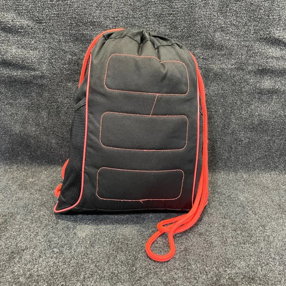Adidas 103974-F Black Infrared Team Speed Drawstring Sackpack Cinch Gym Bag